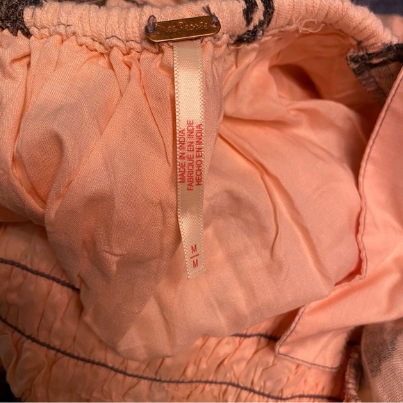 Free People Forget Me Not midi dress peach combo - Picture 11 of 14